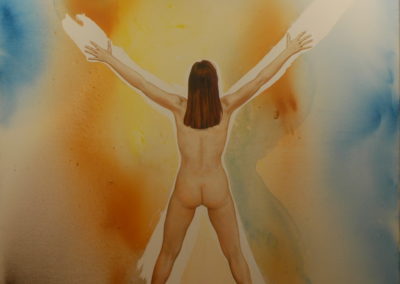 161- Determinació, autoafirmació, clam! T20111801 162 x 130 cm. Téc. mixta acrílic oli