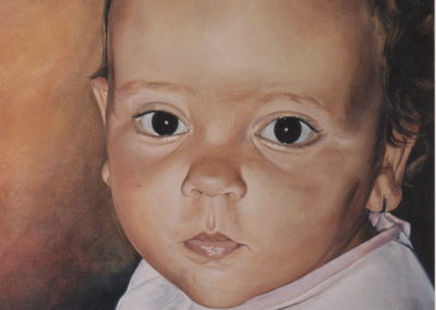 1983 Retrat oli 55 x 46 cm.