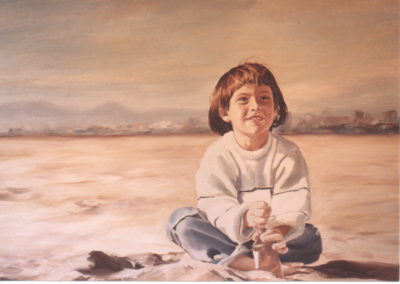 1986 La Montsant a la platja de Salou T18050902 oli 73 x 54 cm.