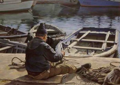 1987 Pescador II Téc. oli 92 x 73 cm.