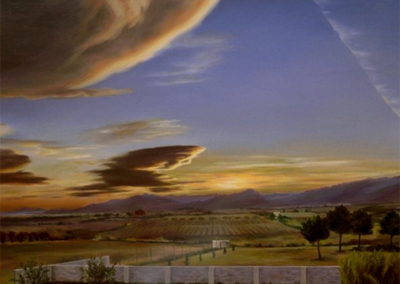 1987 Posta de sol 100x81 cm. oli