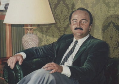 1988 Retrat al oli alcalde Sr. Abelló
