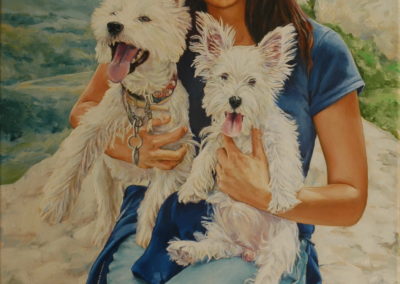 2017 Retrat Silvia, Bady i Lua T01111701 81 x 54 cm.