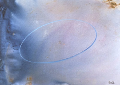 21- Oracle o anell de tràspas a la Sabiduria Cósmica II T02049206 Téc. mixta 100 x 81 cm.
