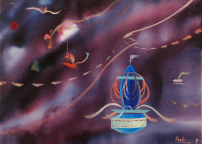 24- Naus viatgeres T10010610 Téc. mixta 65 x 46 cm.