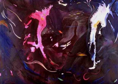 75- Farandula vivaç T04089602 Téc. mixta 100 x 81 cm.
