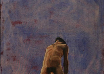 7b- Home i cel T14019901 mixta acrílic oli 100 x 81 cm.