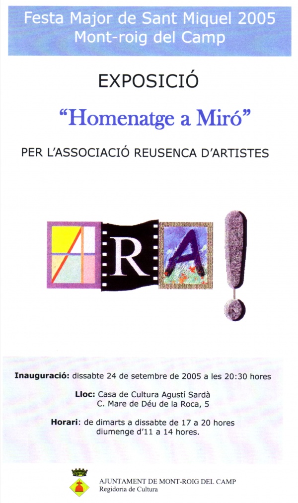 F5-2005 ARA - Homage to Miró - Mont-roig del Camp